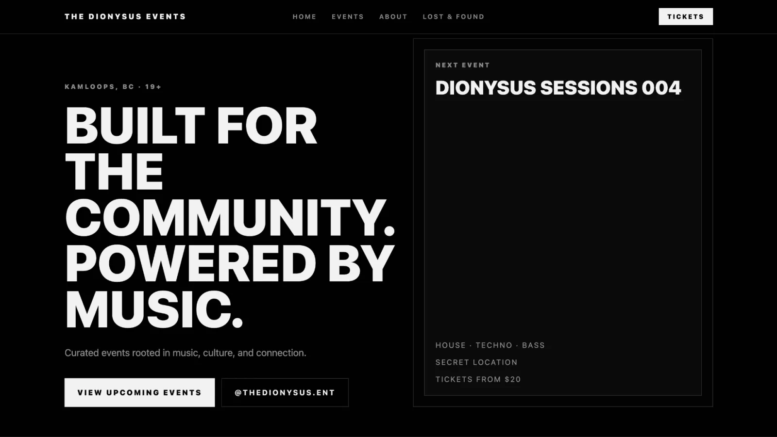 Dionysus Entertainment — case preview